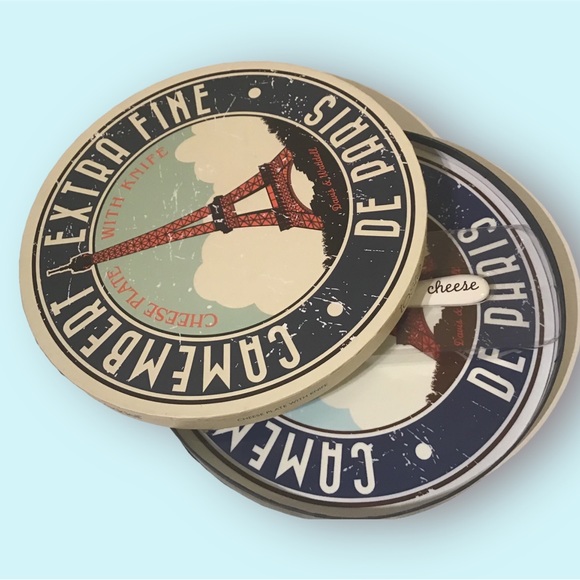 Davis&waddel Paris Eiffel Tower cheese plate and knife set charcuterie board - Picture 1 of 10